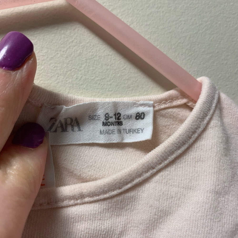 Zara pink Longsleeve 9-12months - Picture 3 of 4